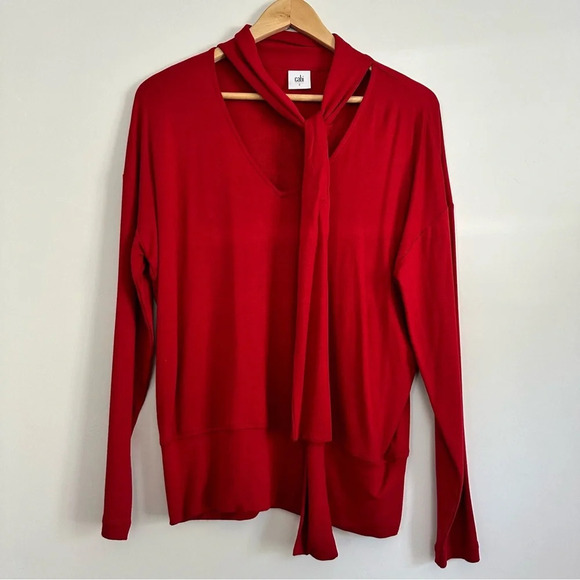 {Cabi} Tess tee in red Size: small - Picture 3 of 6